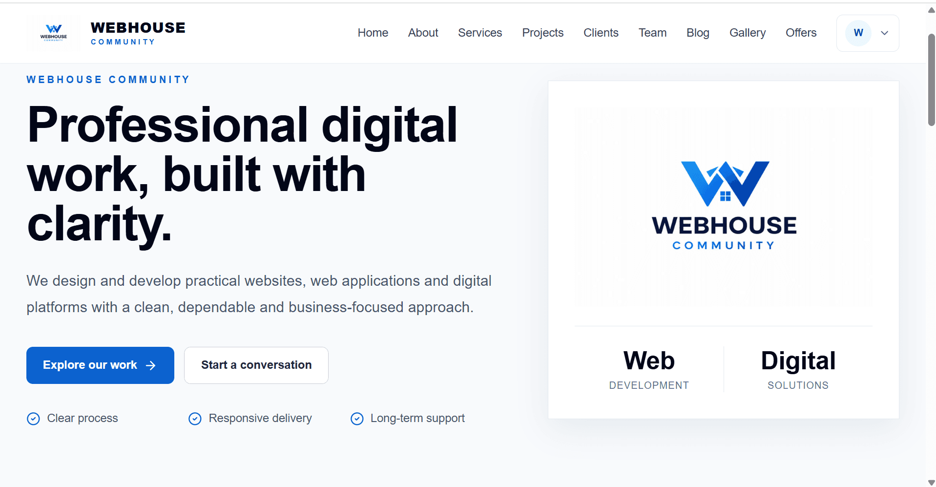 WEBHOUSE COMMUNITY Platform